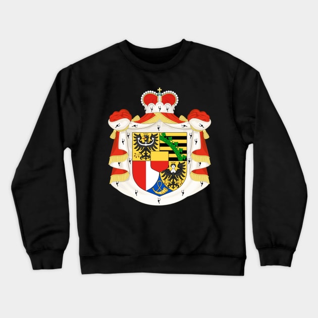 Coat of arms of Liechtenstein Crewneck Sweatshirt by Wickedcartoons